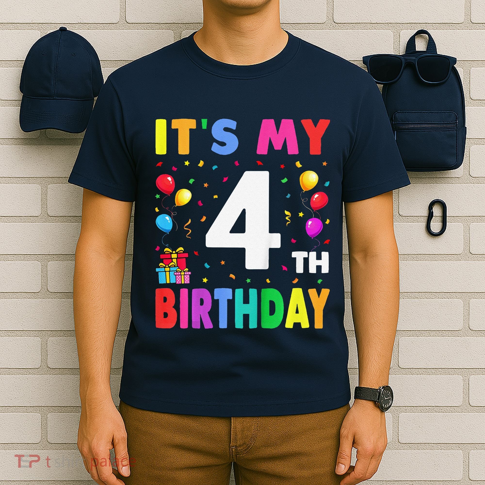 ItS My 4th Birthday 4 Four Happy Birthday T-Shirt