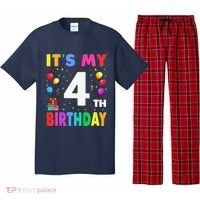 ItS My 4th Birthday 4 Four Happy Birthday Pajama Set thumb 0