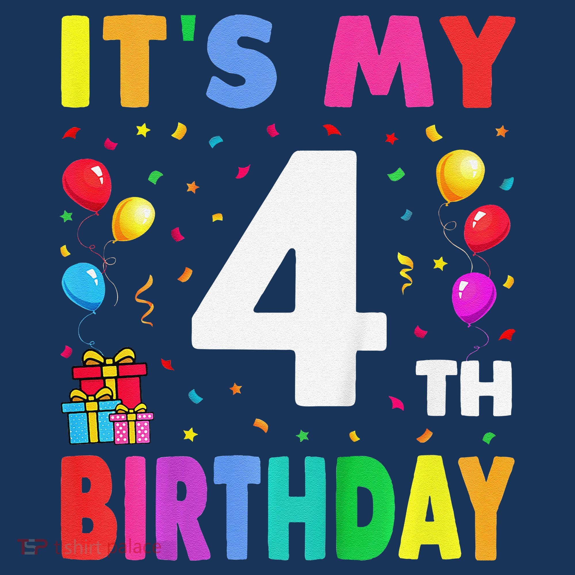 ItS My 4th Birthday 4 Four Happy Birthday Mousepad
