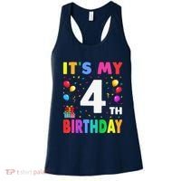 ItS My 4th Birthday 4 Four Happy Birthday Women's Tank Top thumb 0