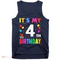 ItS My 4th Birthday 4 Four Happy Birthday Tank Top thumb 0