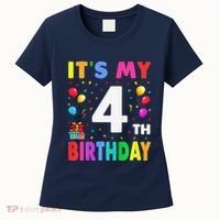 ItS My 4th Birthday 4 Four Happy Birthday Women's T-Shirt thumb 0