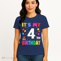 ItS My 4th Birthday 4 Four Happy Birthday Women's T-Shirt thumb 4