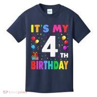 ItS My 4th Birthday 4 Four Happy Birthday Kids T-Shirt thumb 0