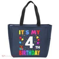 ItS My 4th Birthday 4 Four Happy Birthday Tote Bag thumb 0