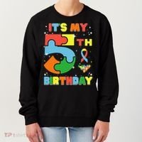 Its My 5th Birthday Autism 5 Years Old Women's Sweatshirt thumb 0