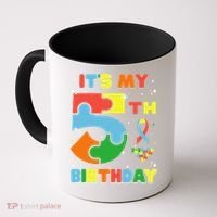Its My 5th Birthday Autism 5 Years Old Coffee Mug thumb 0