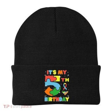 Its My 5th Birthday Autism 5 Years Old Beanie