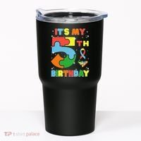 Its My 5th Birthday Autism 5 Years Old Tumbler thumb 0