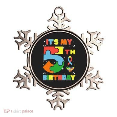 Its My 5th Birthday Autism 5 Years Old Ornament