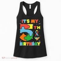 Its My 5th Birthday Autism 5 Years Old Women's Tank Top thumb 0