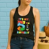 Its My 5th Birthday Autism 5 Years Old Women's Tank Top thumb 2