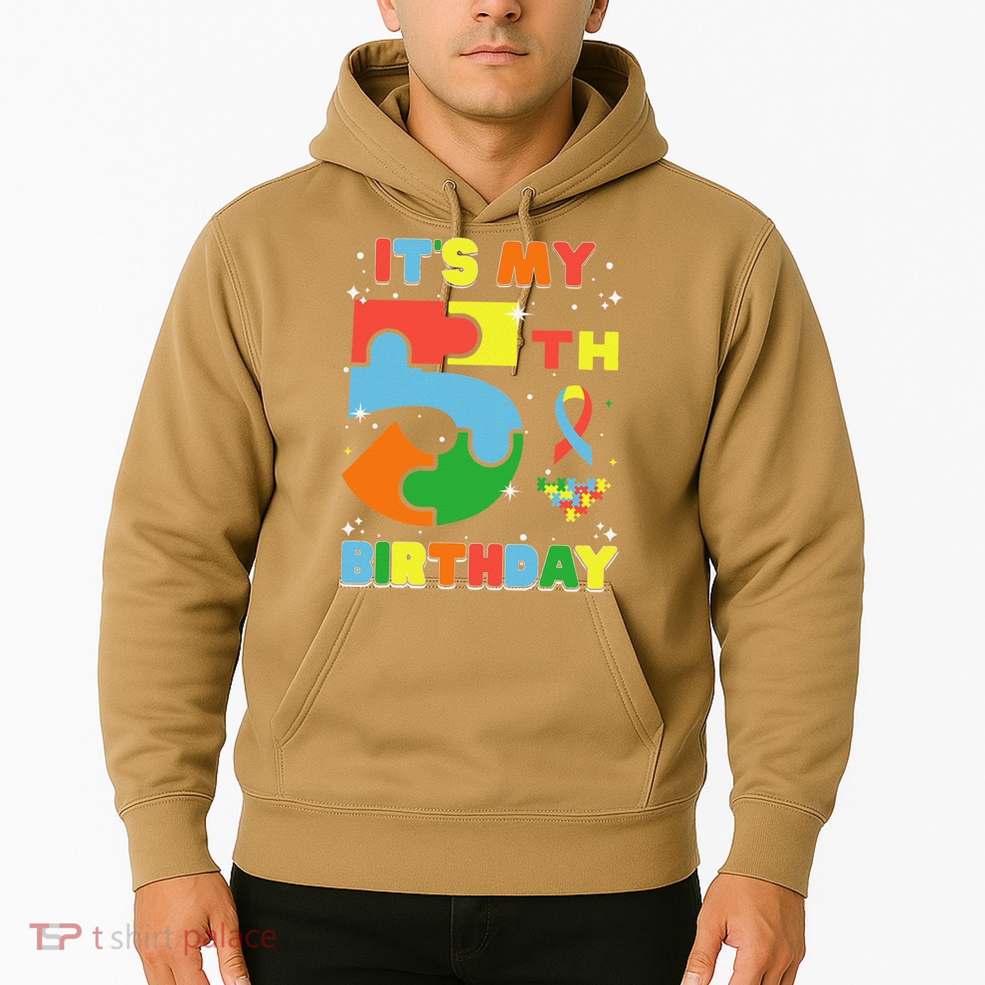 Its My 5th Birthday Autism 5 Years Old Hoodie