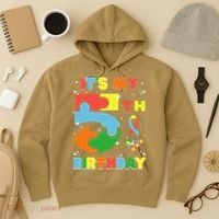 Its My 5th Birthday Autism 5 Years Old Hoodie thumb 3