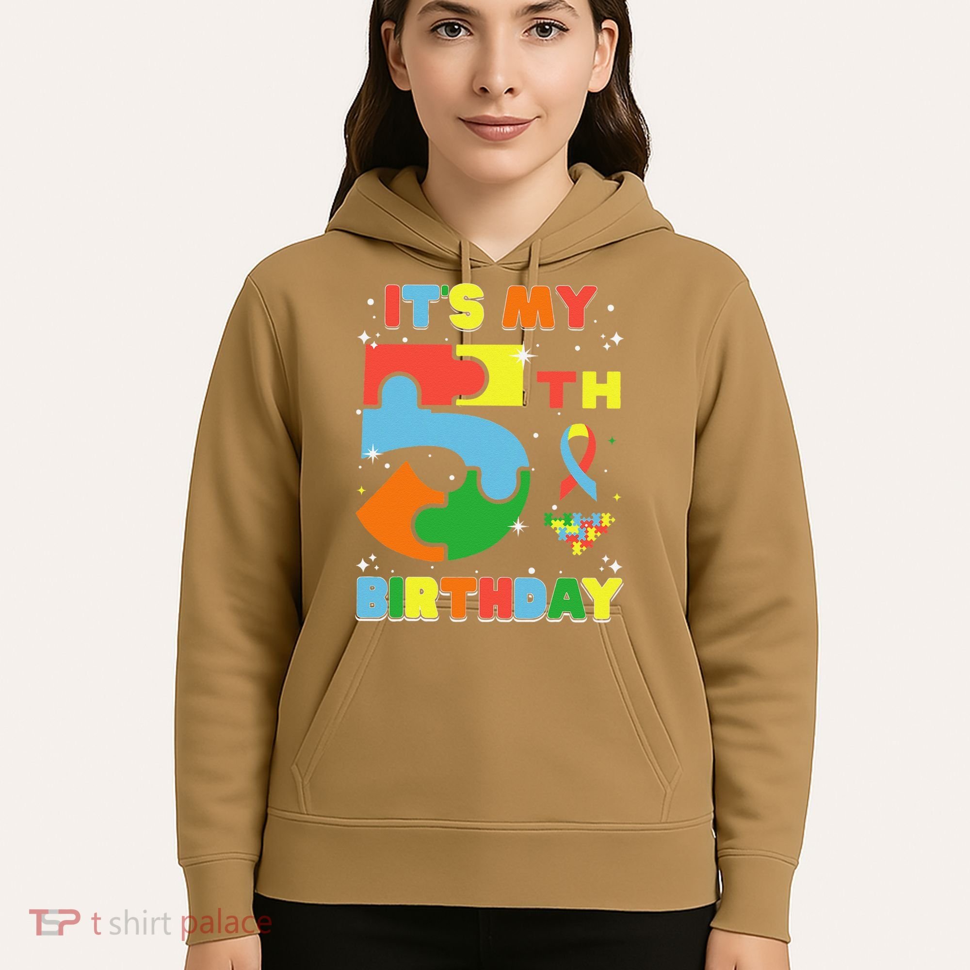 Its My 5th Birthday Autism 5 Years Old Hoodie