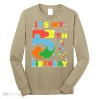 Its My 5th Birthday Autism 5 Years Old Long Sleeve Shirt thumb 0
