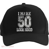 I Make 50 Look Good  50th Birthday Gift For M.e.n.s WoM.e.n.s Five-Panel Snapback Cap thumb 0