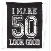 I Make 50 Look Good  50th Birthday Gift For M.e.n.s WoM.e.n.s Drawstring Bag thumb 0
