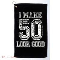 I Make 50 Look Good  50th Birthday Gift For M.e.n.s WoM.e.n.s Golf Towel thumb 0