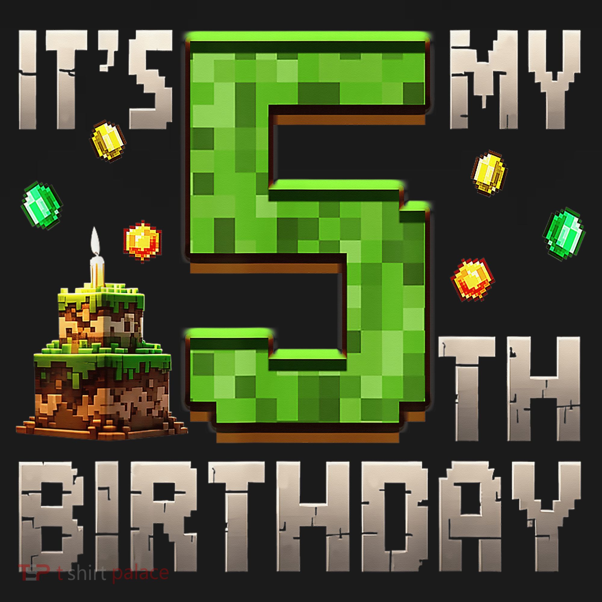 It'S My 5th Birthday 5 Year Old Gamer Pixel Birthday Boy Ornament