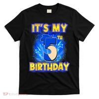 It's My 5th Birthday Hedgehog Birthday Boy 5 Years Old Kids T-Shirt thumb 0