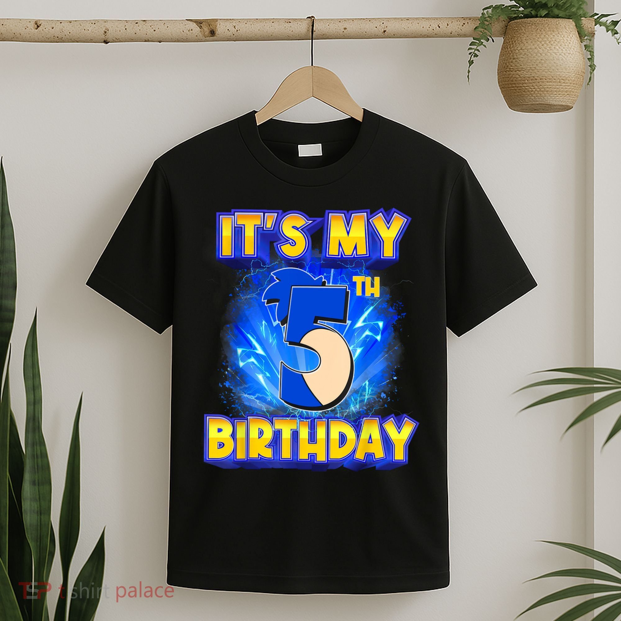 It's My 5th Birthday Hedgehog Birthday Boy 5 Years Old Kids T-Shirt