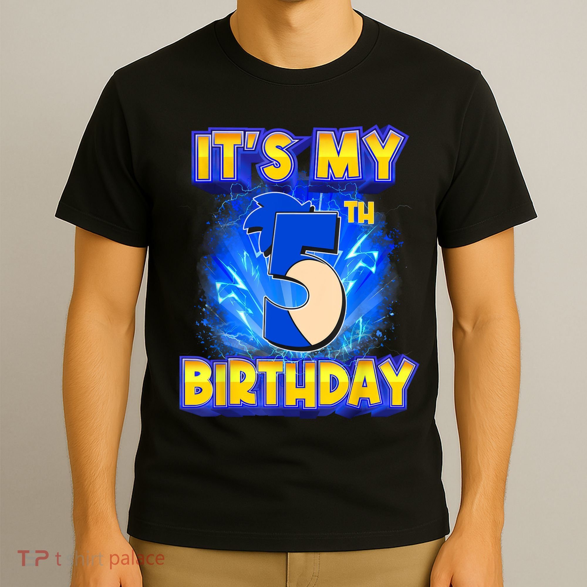 It's My 5th Birthday Hedgehog Birthday Boy 5 Years Old Kids T-Shirt