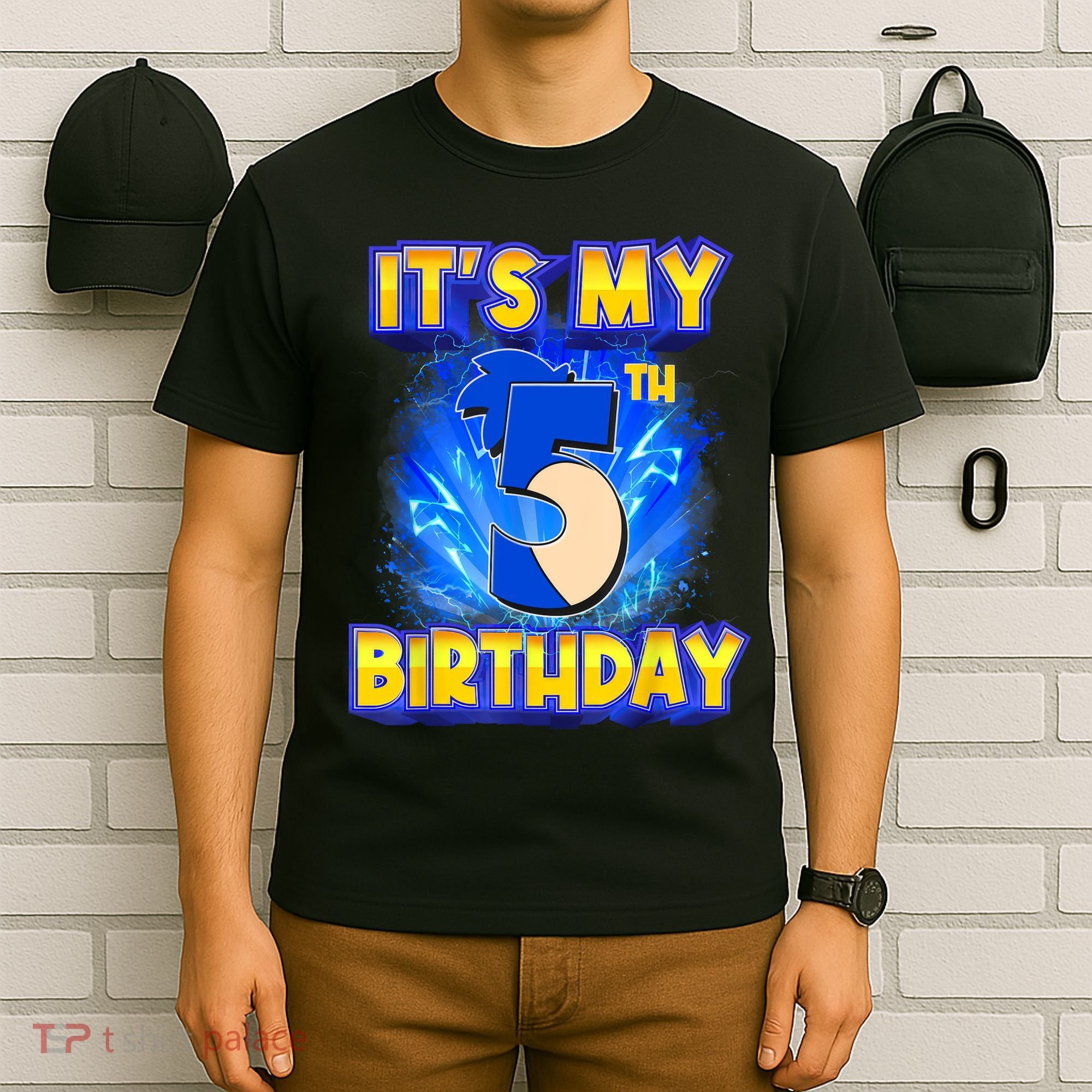It's My 5th Birthday Hedgehog Birthday Boy 5 Years Old Kids T-Shirt