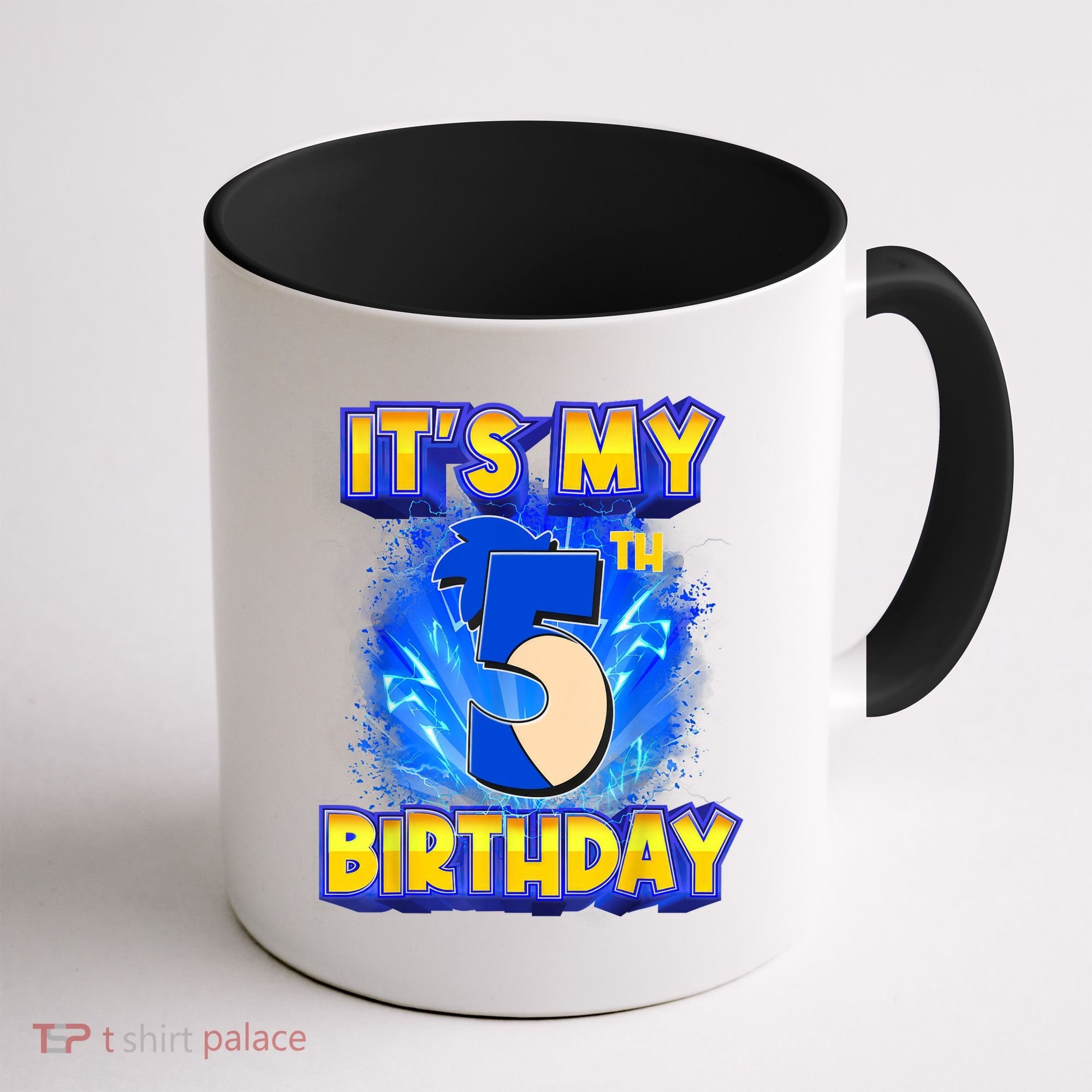 It's My 5th Birthday Hedgehog Birthday Boy 5 Years Old Kids Coffee Mug