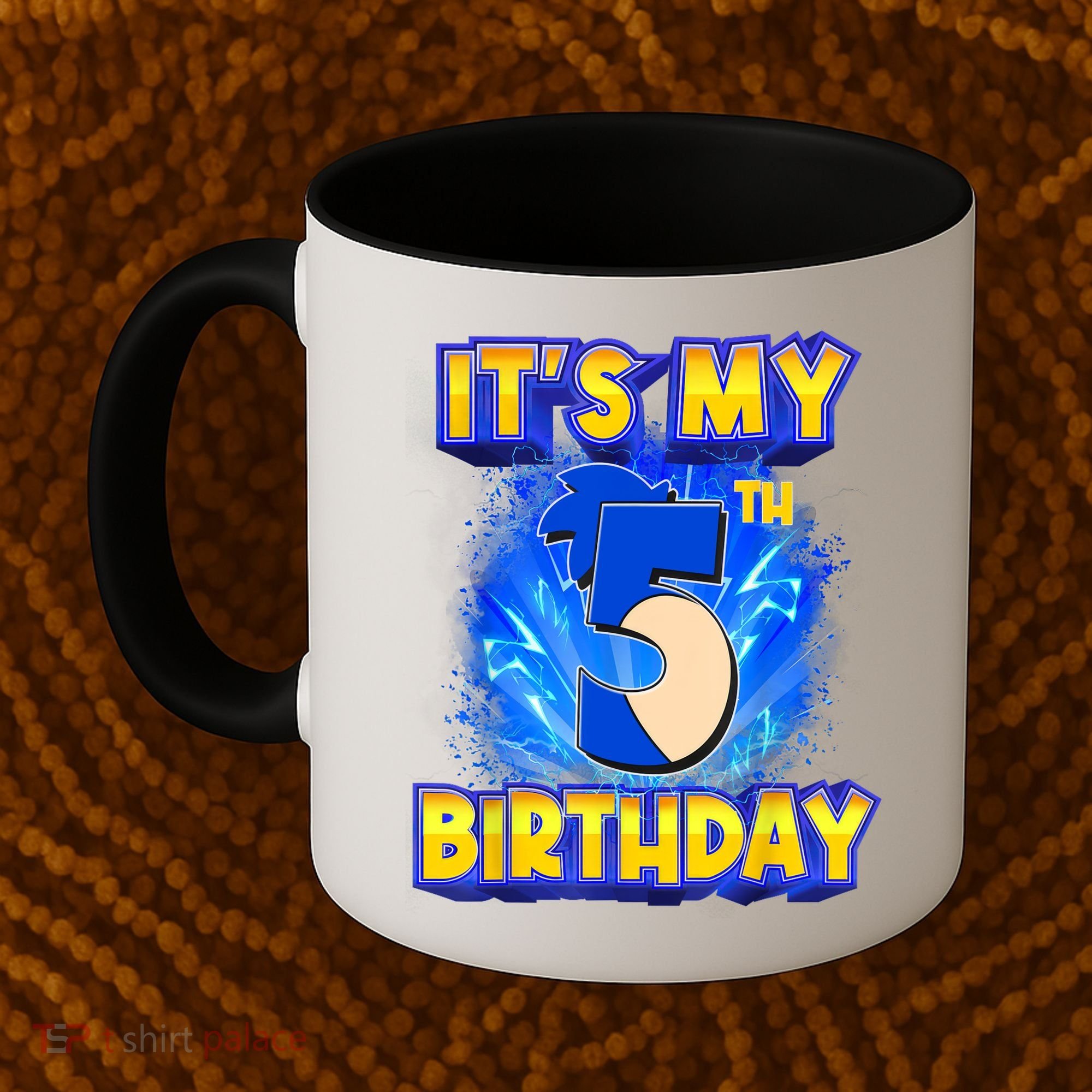 It's My 5th Birthday Hedgehog Birthday Boy 5 Years Old Kids Coffee Mug