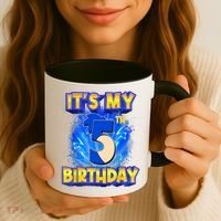 It's My 5th Birthday Hedgehog Birthday Boy 5 Years Old Kids Coffee Mug thumb 3