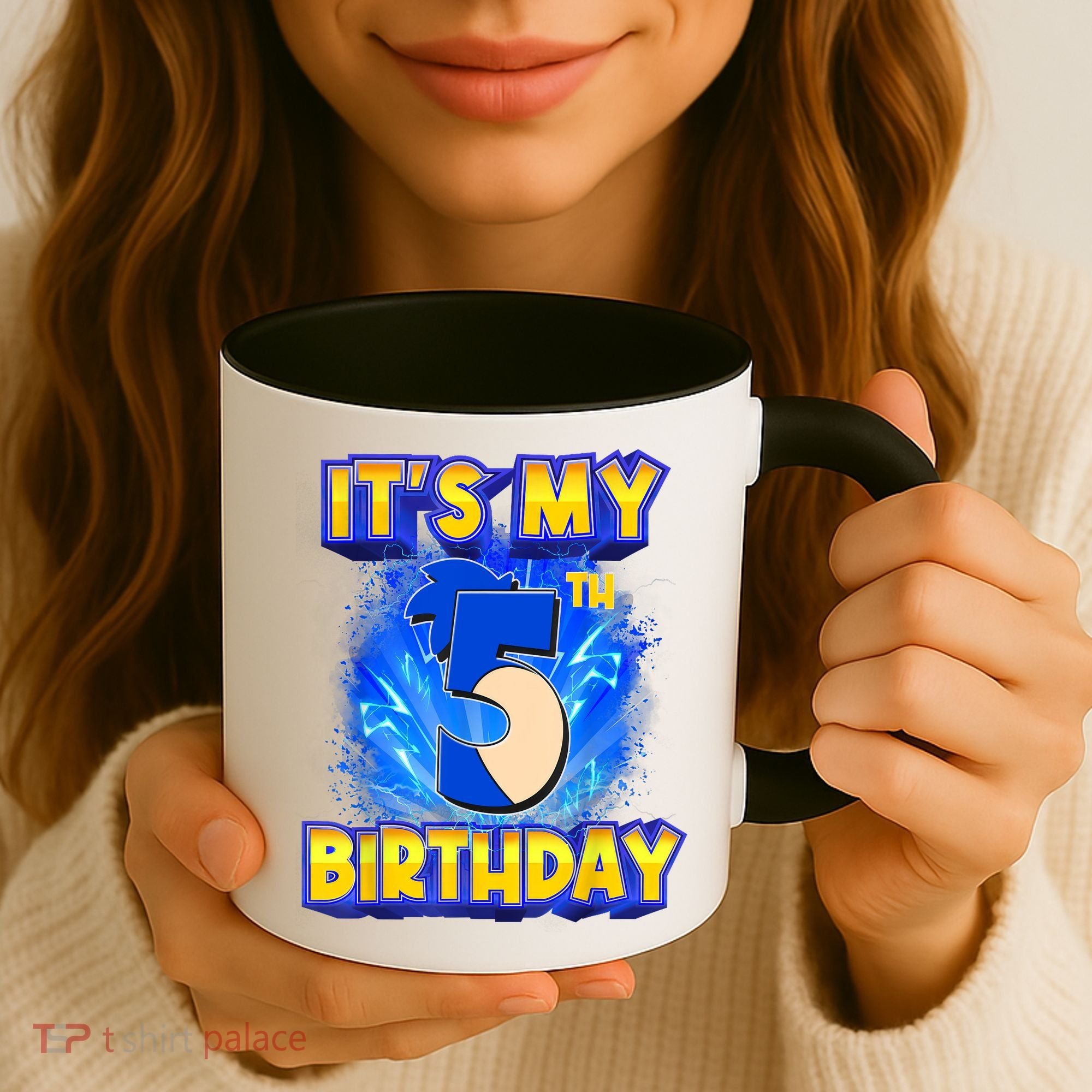 It's My 5th Birthday Hedgehog Birthday Boy 5 Years Old Kids Coffee Mug