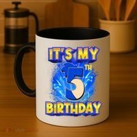 It's My 5th Birthday Hedgehog Birthday Boy 5 Years Old Kids Coffee Mug thumb 4