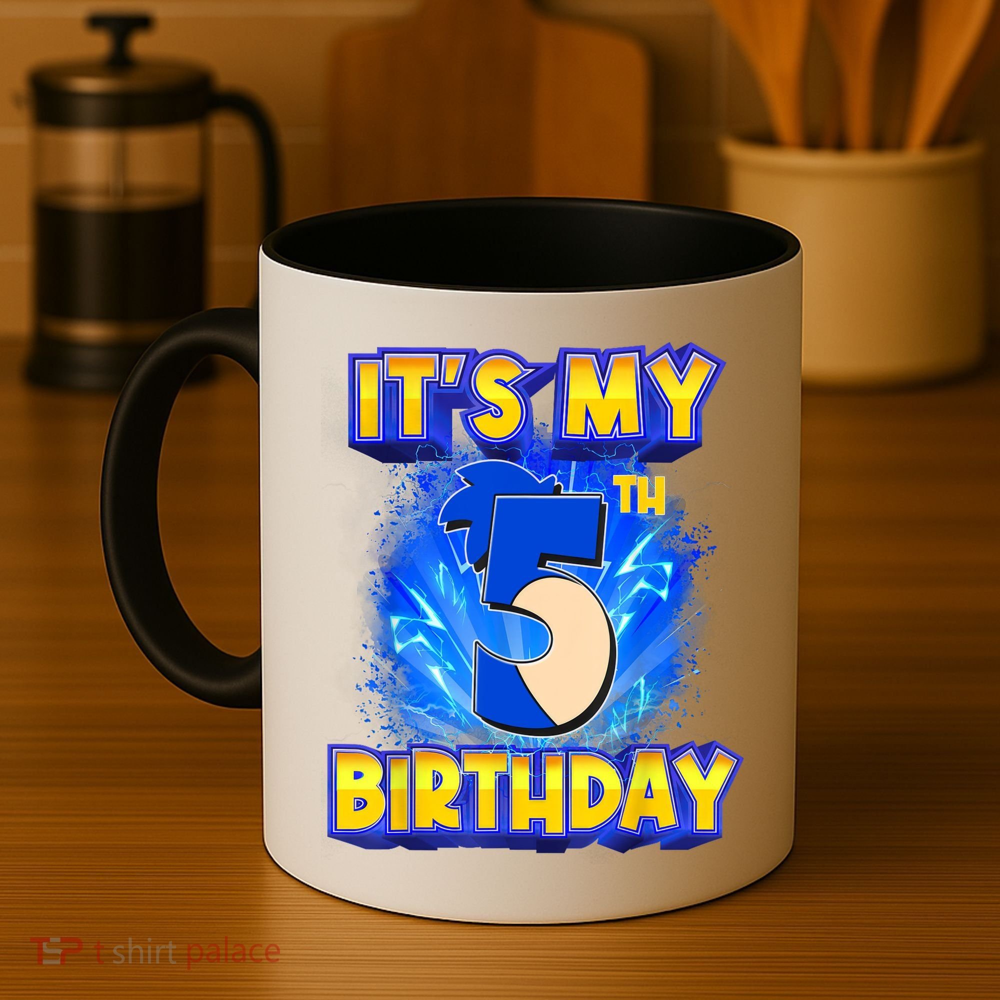 It's My 5th Birthday Hedgehog Birthday Boy 5 Years Old Kids Coffee Mug