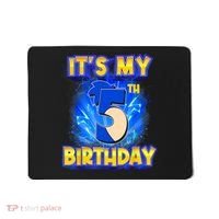 It's My 5th Birthday Hedgehog Birthday Boy 5 Years Old Kids Mousepad thumb 0