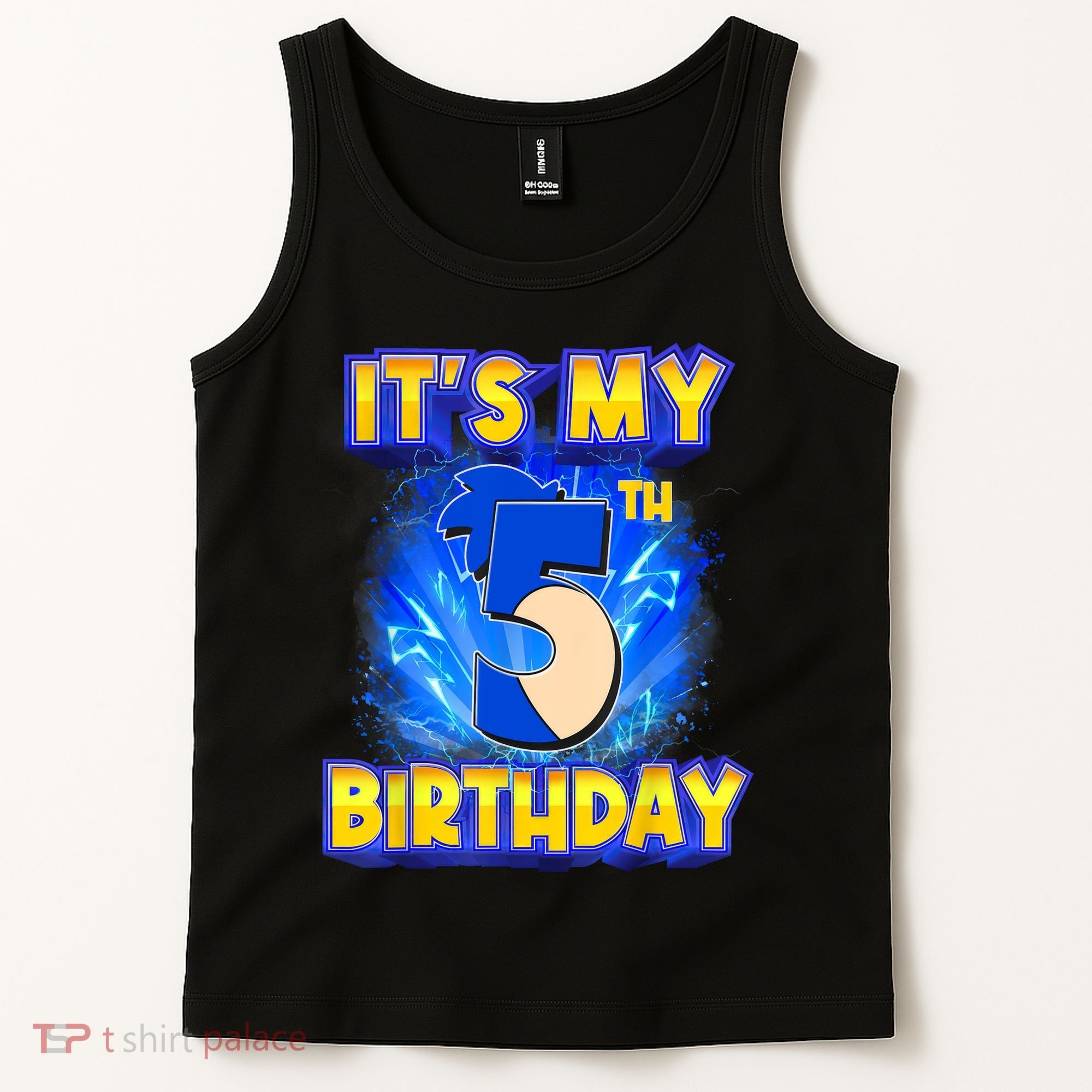It's My 5th Birthday Hedgehog Birthday Boy 5 Years Old Kids Tank Top