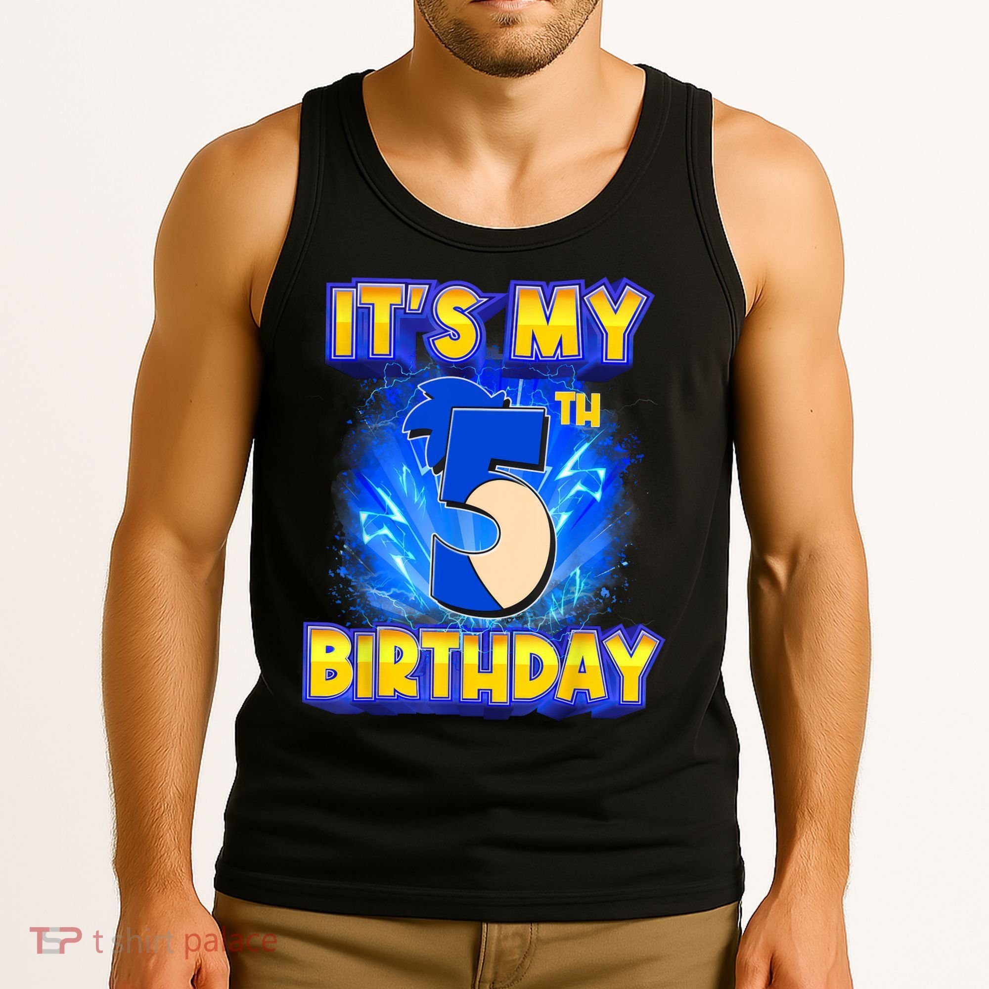 It's My 5th Birthday Hedgehog Birthday Boy 5 Years Old Kids Tank Top