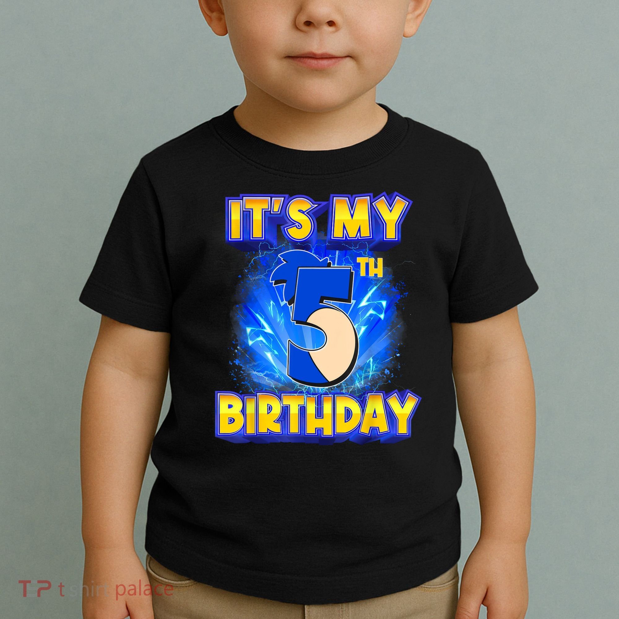It's My 5th Birthday Hedgehog Birthday Boy 5 Years Old Kids Toddler T-Shirt