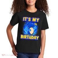 It's My 5th Birthday Hedgehog Birthday Boy 5 Years Old Kids Kids T-Shirt thumb 2