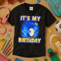 It's My 5th Birthday Hedgehog Birthday Boy 5 Years Old Kids Kids T-Shirt thumb 3