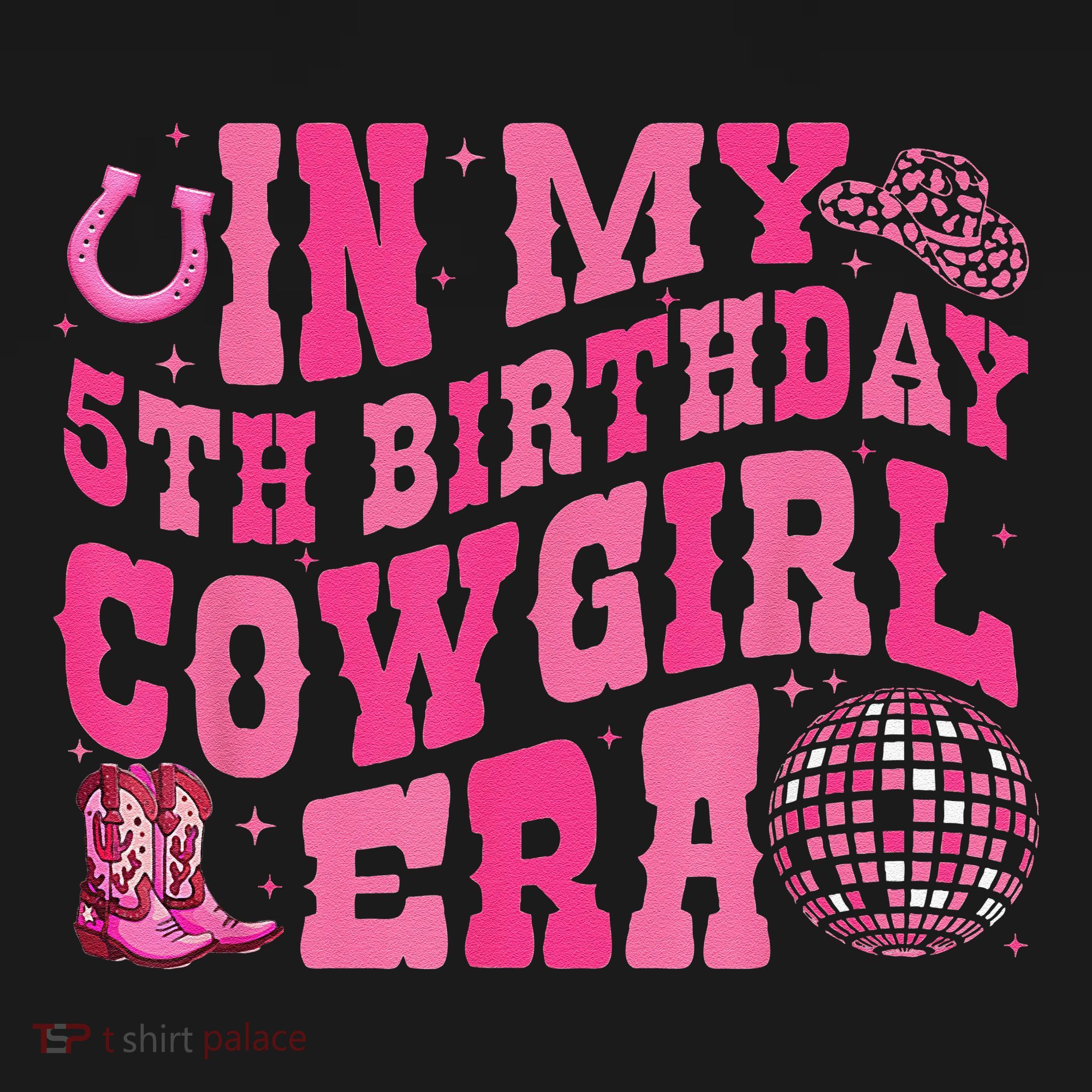 In My 5 Year Old Cow Era 5th Birthday Rodeo Cow Mousepad