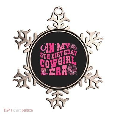 In My 5 Year Old Cow Era 5th Birthday Rodeo Cow Ornament