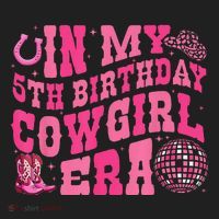 In My 5 Year Old Cow Era 5th Birthday Rodeo Cow Golf Towel thumb 3