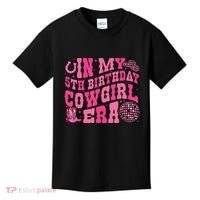 In My 5 Year Old Cow Era 5th Birthday Rodeo Cow Kids T-Shirt thumb 0