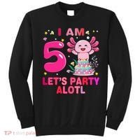 I M 5 Lets Party Alotl Axolotl Kawaii Birthday Sweatshirt thumb 0