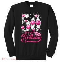 It's My 50th Birthday Queen 50 Years Old Shoes Crown Diamond Sweatshirt thumb 0