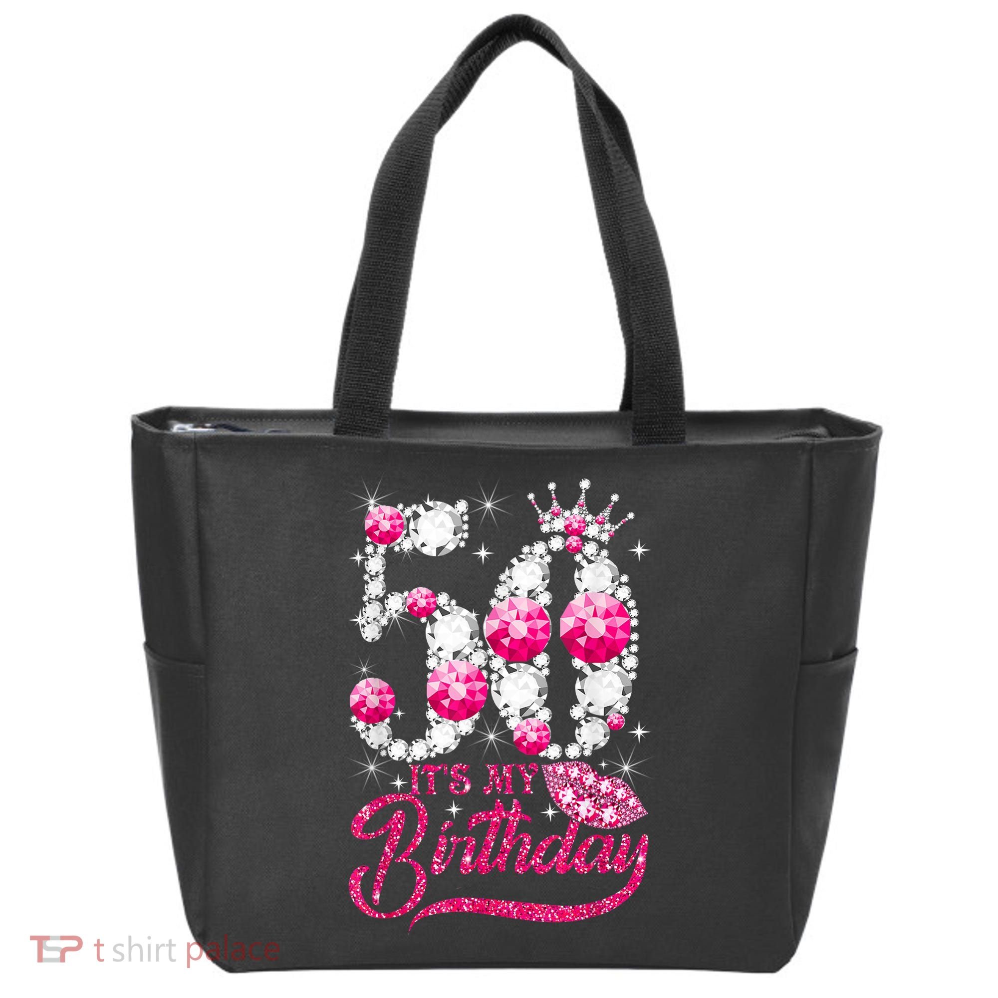 It's My 50th Birthday Queen 50 Years Old Shoes Crown Diamond Tote Bag