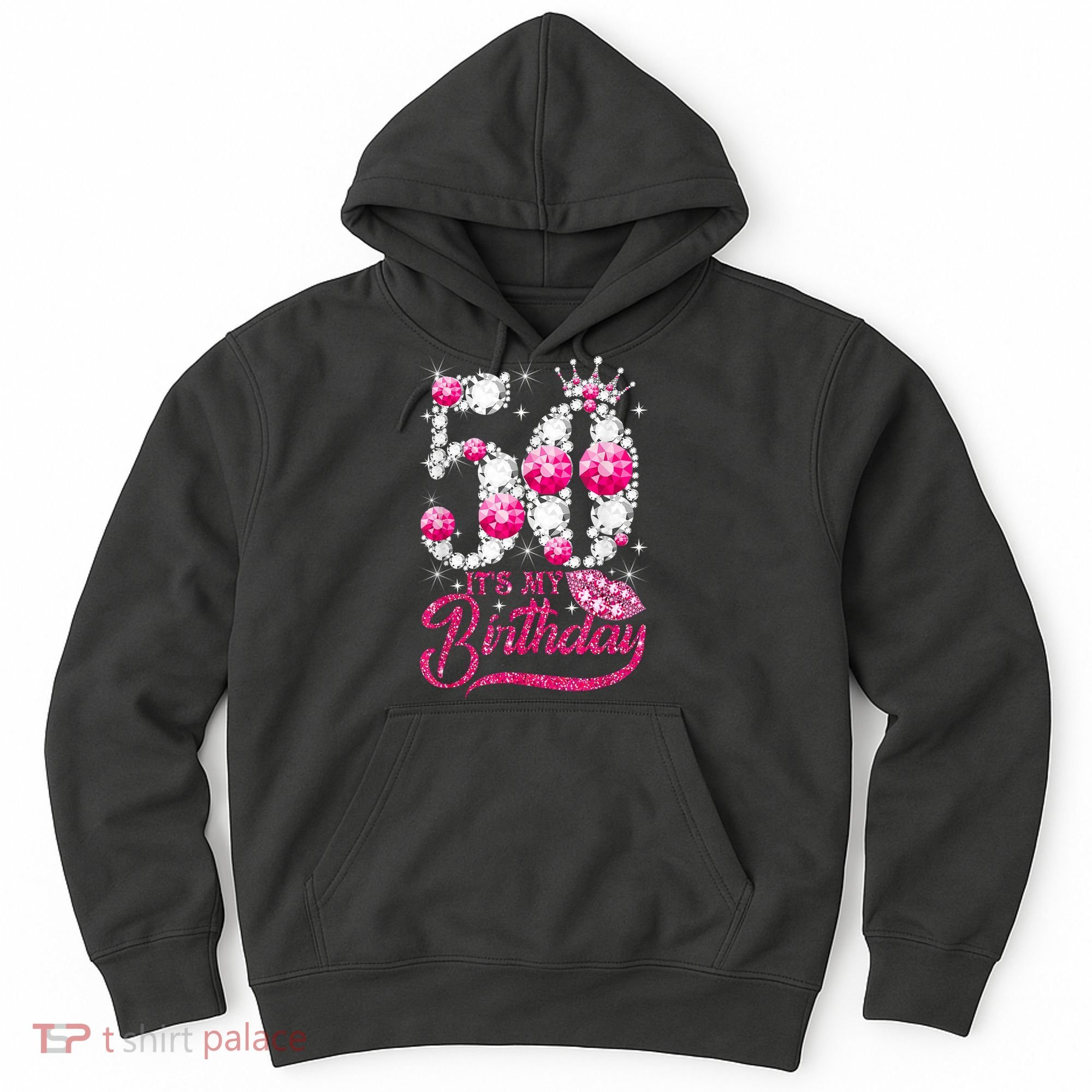 It's My 50th Birthday Queen 50 Years Old Shoes Crown Diamond Hoodie