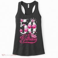 It's My 50th Birthday Queen 50 Years Old Shoes Crown Diamond Women's Tank Top thumb 0