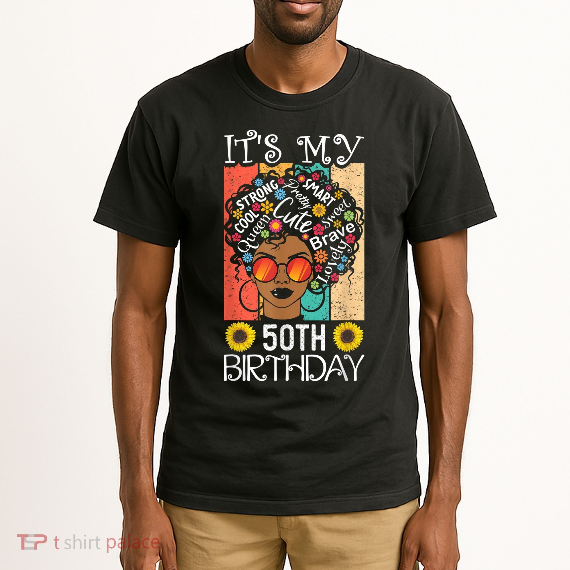 It's My 50th Birthday African American Black Woman 50 Years Tall T-Shirt